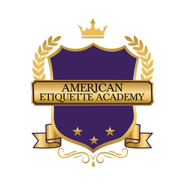 AMERICAN ETIQUETTE ACADEMY logo