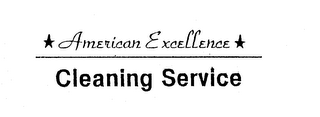 AMERICAN EXCELLENCE CLEANING SERVICE logo