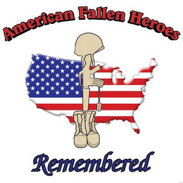 AMERICAN FALLEN HEREOS USA REMEMBERED logo