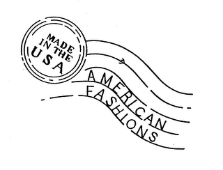 AMERICAN FASHIONS MADE IN THE USA logo