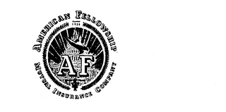 AMERICAN FELLOWSHIP MUTUAL INSURANCE COMPANY A F 1920 logo