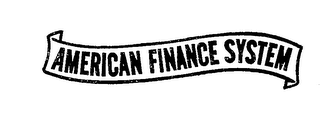 AMERICAN FINANCE SYSTEM logo