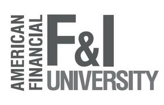 AMERICAN FINANCIAL F&I UNIVERSITY logo