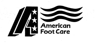 AMERICAN FOOT CARE A logo