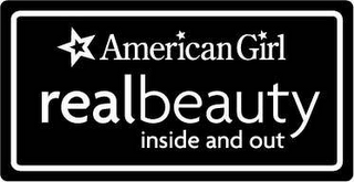 AMERICAN GIRL REALBEAUTY INSIDE AND OUT logo