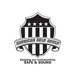 AMERICAN GOLD SHIELD KEEPING OUR COMMUNITIES SAFE & SOUND logo