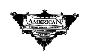 AMERICAN GUITAR STAND COMPANY FINE MUSICAL FURNISHINGS EST. 2000 logo