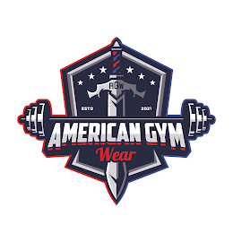AMERICAN GYM WEAR AGW ESTD 2021 logo