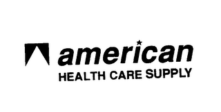 AMERICAN HEALTH CARE SUPPLY logo