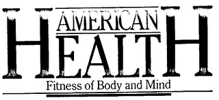 AMERICAN HEALTH FITNESS OF BODY AND MIND logo