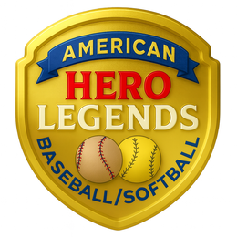 AMERICAN HERO LEGENDS BASEBALL/SOFTBALL logo