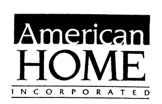 AMERICAN HOME INCORPORATED logo
