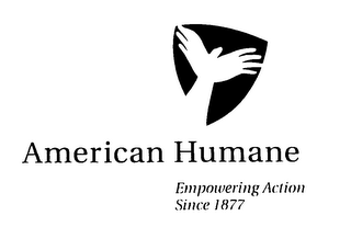 AMERICAN HUMANE EMPOWERING ACTION SINCE 1877 logo