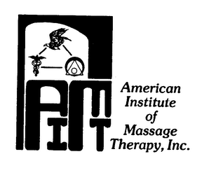 AMERICAN INSTITUTE OF MASSAGE THERAPY, INC. A I M T logo