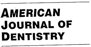 AMERICAN JOURNAL OF DENTISTRY logo