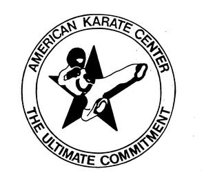 AMERICAN KARATE CENTER THE ULTIMATE COMMITMENT logo