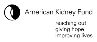 AMERICAN KIDNEY FUND REACHING OUT GIVING HOPE IMPROVING LIVES logo