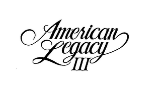 AMERICAN LEGACY III logo