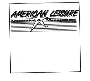 AMERICAN LEISURE ACQUISITION & MANAGEMENT INC.