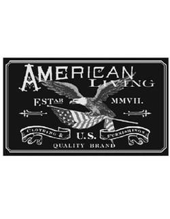 AMERICAN LIVING CLOTHING & FURNISHINGS U.S. QUALITY BRAND logo