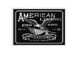 AMERICAN LIVING CLOTHING & FURNISHINGS U.S QUALITY BRAND logo