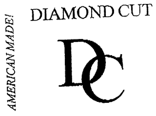 AMERICAN MADE! DC DIAMOND CUT logo