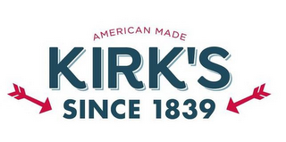 AMERICAN MADE KIRK'S SINCE 1839 logo