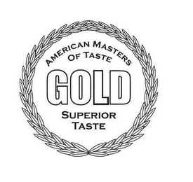 AMERICAN MASTERS OF TASTE GOLD SUPERIORTASTE logo