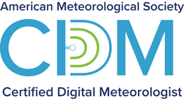 AMERICAN METEOROLOGICAL SOCIETY CDM CERTIFIED DIGITAL METEOROLOGIST logo
