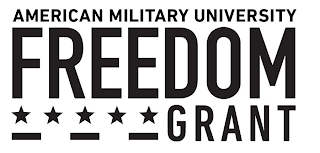 AMERICAN MILITARY UNIVERSITY FREEDOM GRANT logo