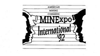 AMERICAN MINING CONGRESS MINEXPO INTERNATIONAL '92 logo