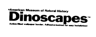 AMERICAN MUSEUM OF NATURAL HISTORY DINOSCAPES ACTION-FILLED WALLPAPER BORDER. ADHESIVE-BACKED FOR EASY INSTALLATION logo