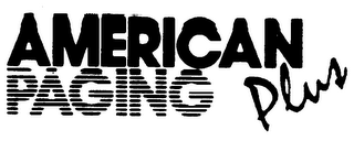 AMERICAN PAGING PLUS logo