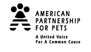 AMERICAN PARTNERSHIP FOR PETS A UNITED VOICE FOR A COMMON CAUSE logo
