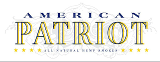AMERICAN PATRIOT ALL NATURAL HEMP SMOKES logo