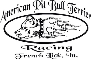 AMERICAN PIT BULL TERRIER RACING FRENCH LICK, IN. logo
