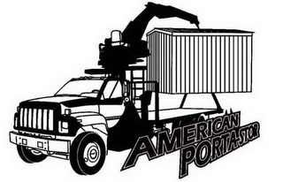 AMERICAN PORTA-STOR PORTABLE STORAGE WHERE YOU WANT IT! WHEN YOU WANT IT! logo