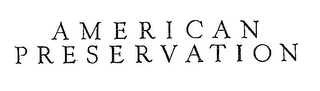 AMERICAN PRESERVATION logo