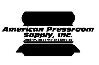 AMERICAN PRESSROOM SUPPLY, INC. QUALITY, INTEGRITY AND SERVICE logo