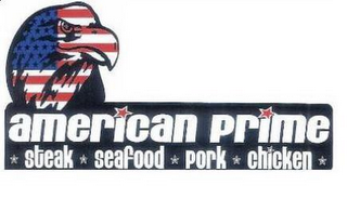 AMERICAN PRIME STEAK SEAFOOD PORK CHICKEN logo
