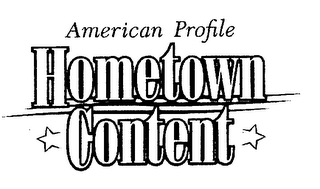 AMERICAN PROFILE HOMETOWN CONTENT logo