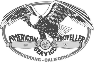 AMERICAN PROPELLER 76 SERVICE REDDING-CALIFORNIA logo