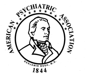 AMERICAN PSYCHIATRIC ASSOCIATION BENJAMIN RUSH, M.D. 1844 logo
