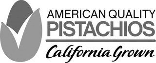 AMERICAN QUALITY PISTACHIOS CALIFORNIA GROWN logo