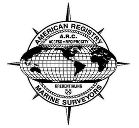 AMERICAN REGISTRY MARINE SURVEYORS A.R.C. ACCESS RECIPROCITY CREDENTIALING logo