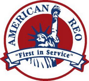 AMERICAN REO "FIRST IN SERVICE" logo