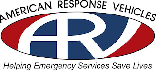 AMERICAN RESPONSE VEHICLES ARV HELPING EMERGENCY SERVICES SAVE LIVES logo