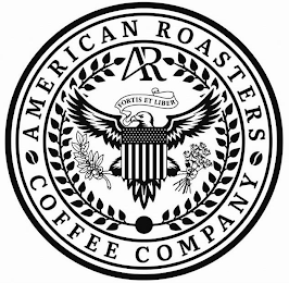 AMERICAN ROASTERS COFFEE COMPANY A R FORTIS ET LIBER logo