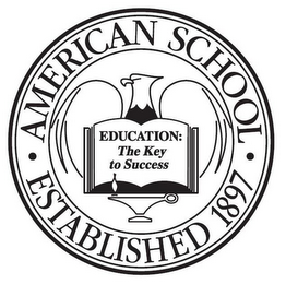 · AMERICAN SCHOOL · ESTABLISHED 1897 EDUCATION THE KEY TO SUCCESS logo