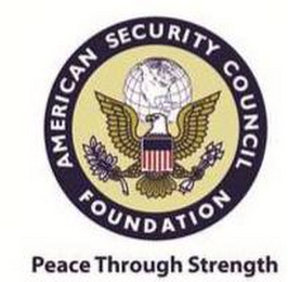 AMERICAN SECURITY COUNCIL FOUNDATION PEACE THROUGH STRENGTH logo